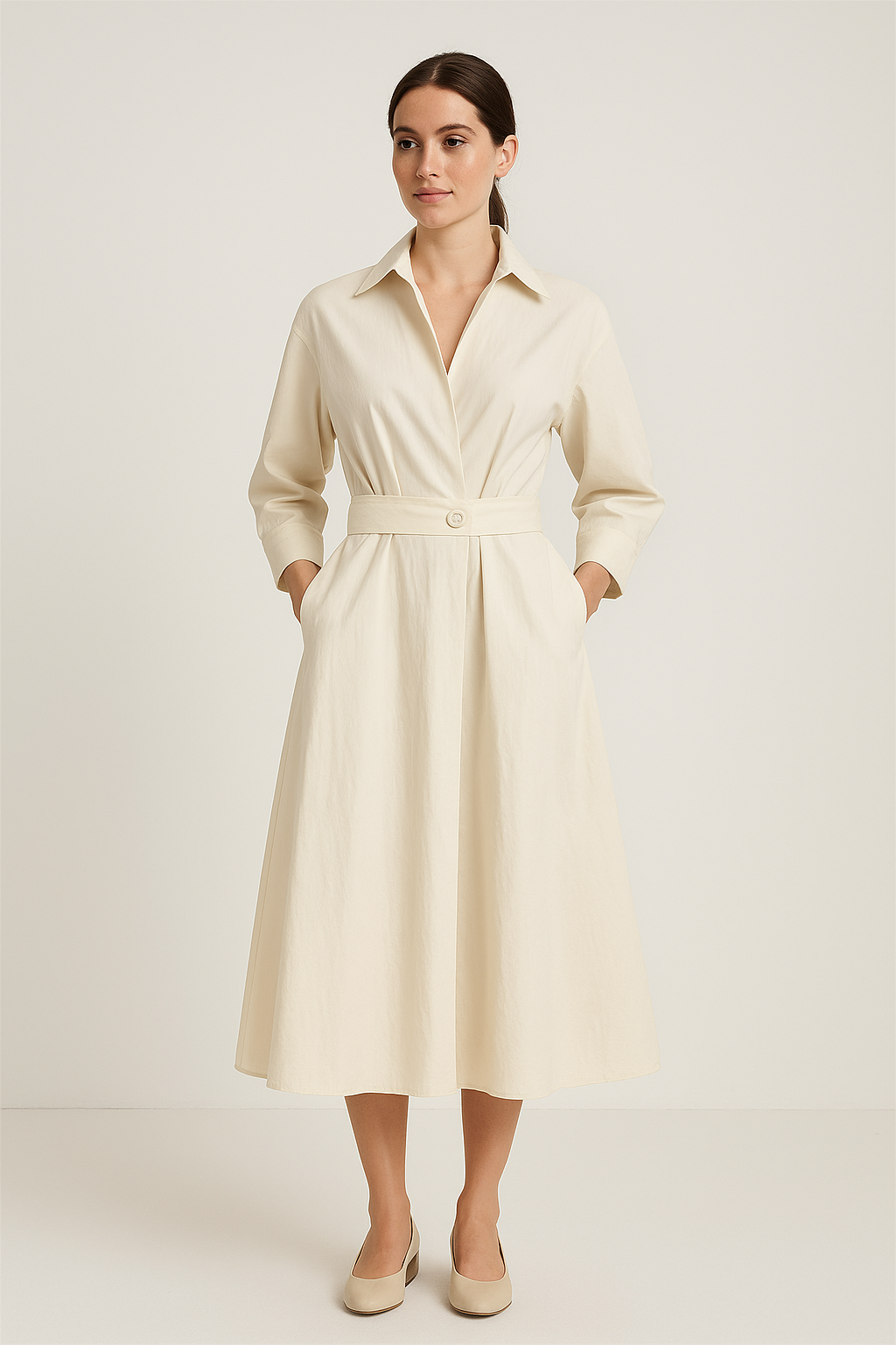 Sarah | Women’s Cotton Style Shirt Dress