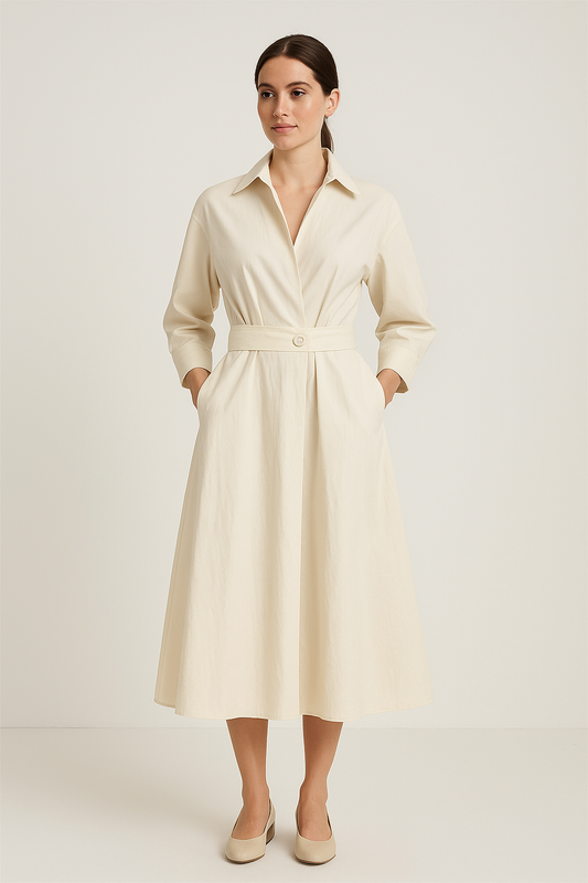 Sarah | Women’s Cotton Style Shirt Dress