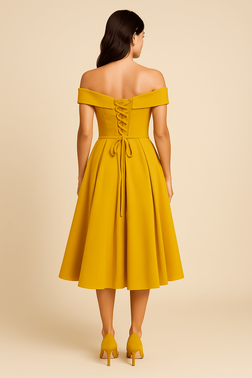 Anna | Women’s Off-Shoulder A-Line Dress – Elegant Fit for Formal Wear