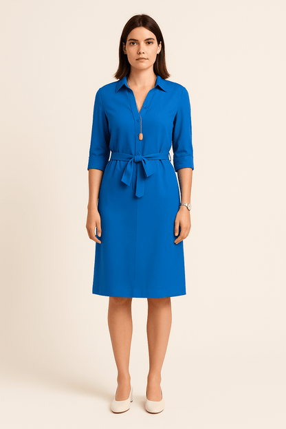 Caoimhe | Women’s Button-Down Shirt Dress – Relaxed Cotton Style
