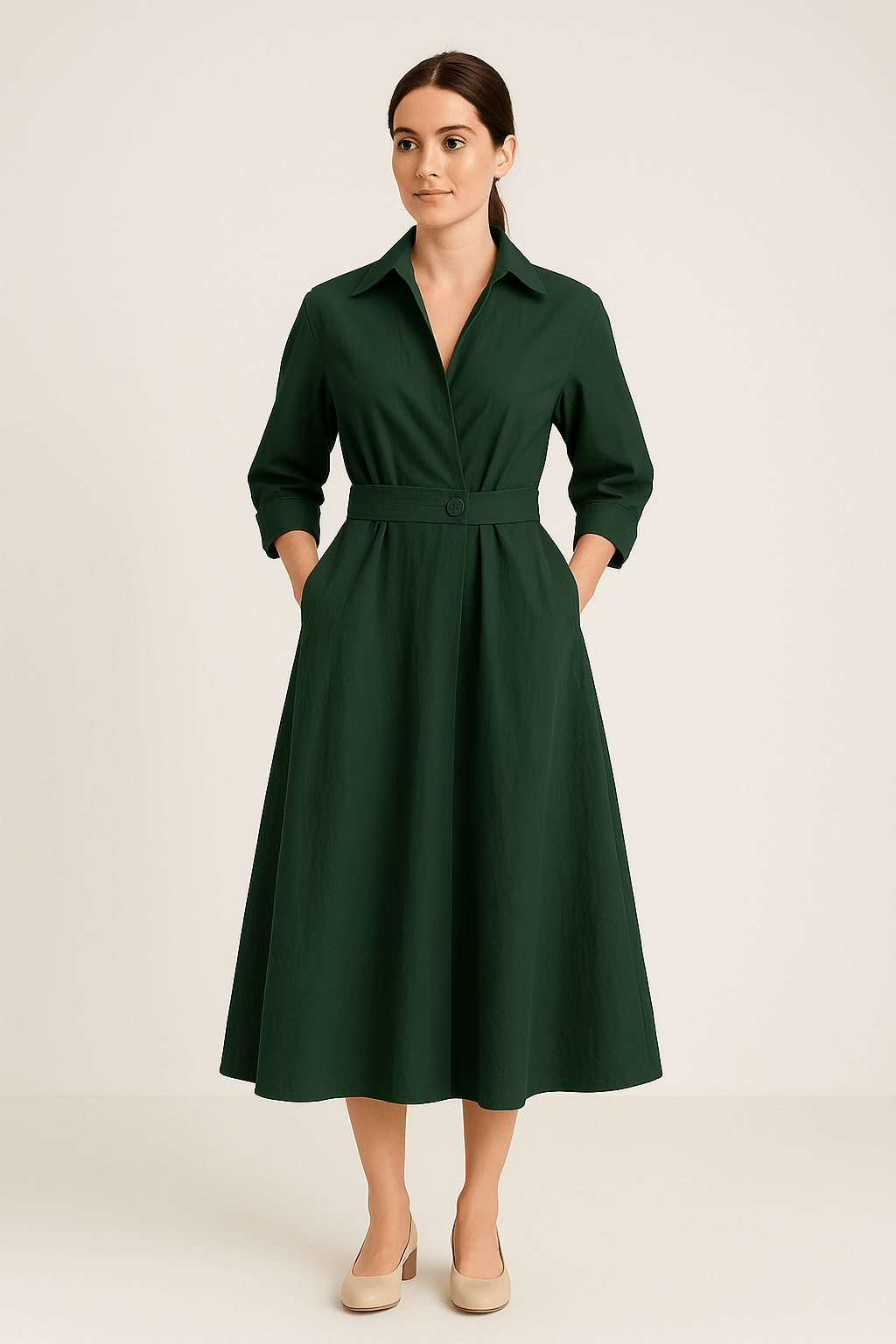 Sarah | Women’s Cotton Style Shirt Dress