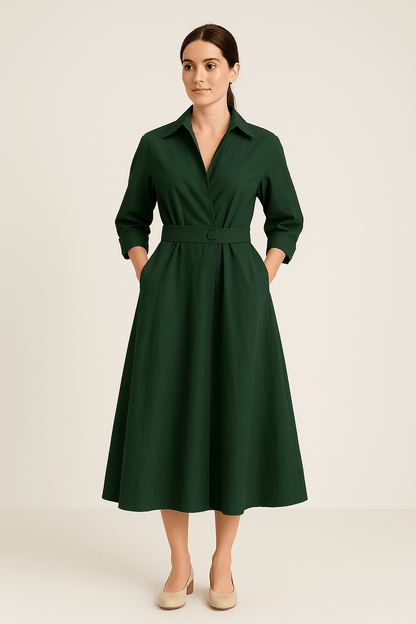 Sarah | Women’s Cotton Style Shirt Dress