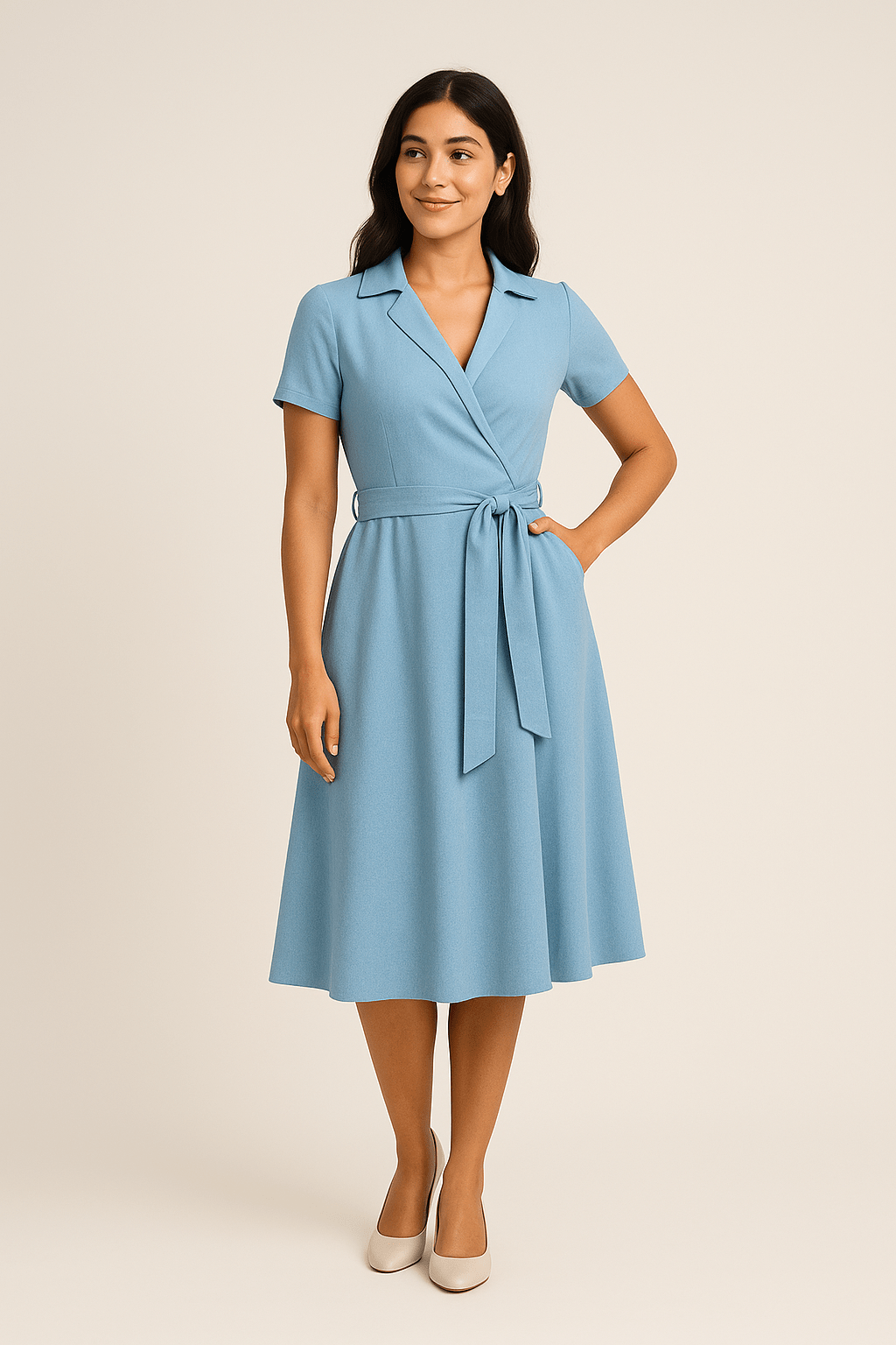 Greer | Women’s Tailored Stretch Blouse – Refined Minimalist Charm