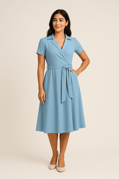 Greer | Women’s Tailored Stretch Blouse – Refined Minimalist Charm